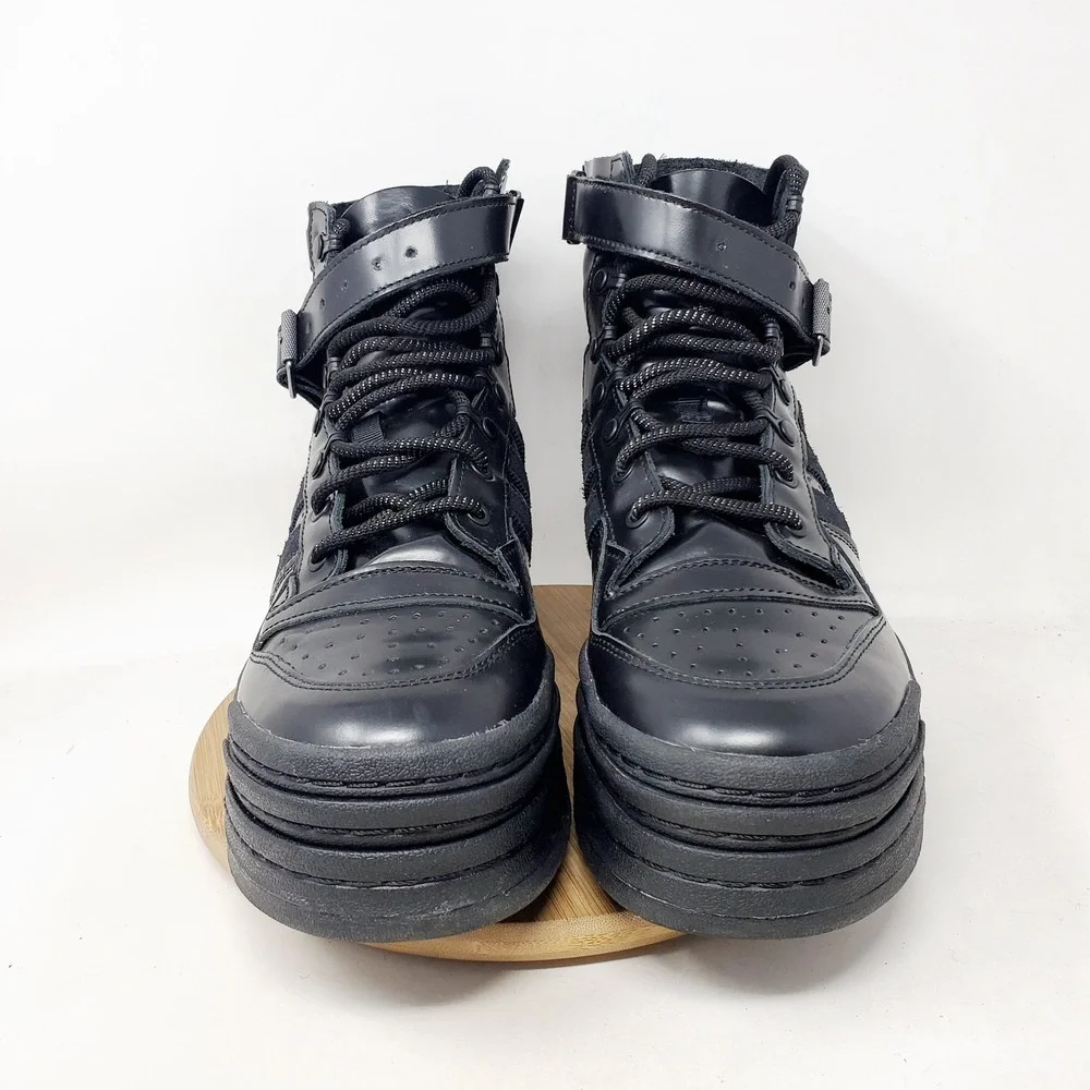Adidas x AFROPUNK Triple Platforum High Shoes Mens 10.5 Black Punk Sneaker Boots